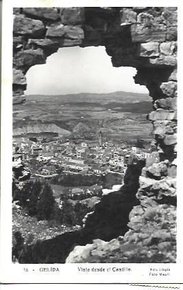 POSTAL A4273: Vista de Gelida desde el Castillo