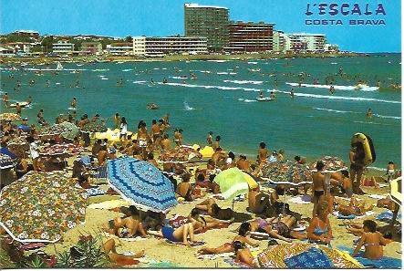 POSTAL A4246: Platja de Riells en L'Escala