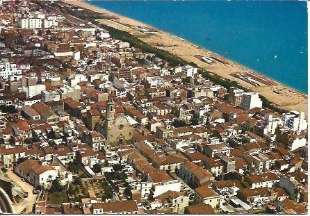 POSTAL A4134: Calella de Mar desde el aire