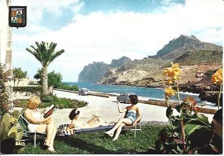 POSTAL A4123: Bañistas en Cala San Vicente de Mallorca