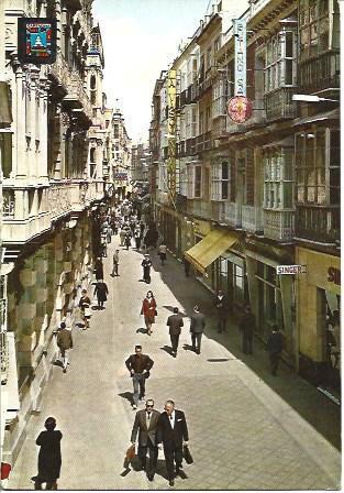 POSTAL A4188: Calle Mayor en Cartagena