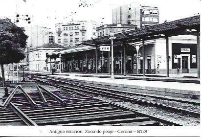 POSTAL A4281: Antigua estacion de Girona
