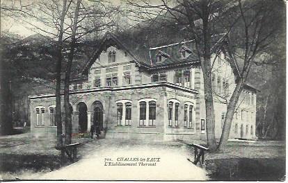 POSTAL A4392: Establecimiento termal de Charles les Eaux, Francia