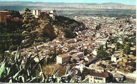 POSTAL A4391: Vista general de Granada