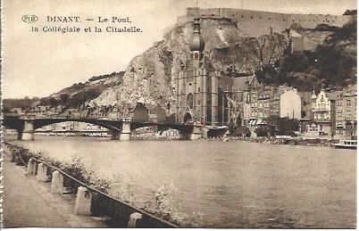 POSTAL A4409: Puente de Dinant, Francia