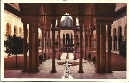 POSTAL A4384: Alhambra. Patio de los Leones