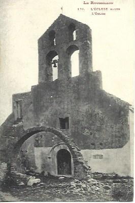 POSTAL A4412: Iglesia en el Rosellon de Francia