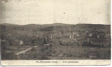 POSTAL A4415: Vista general de Flassans