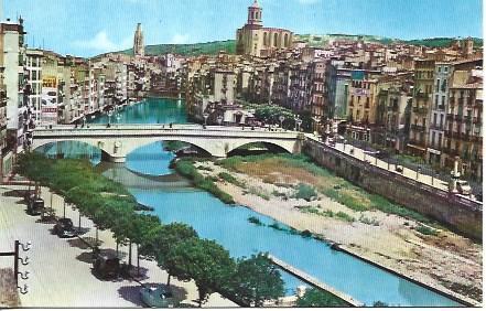 POSTAL A4319: Vista del rio Onyar en Girona