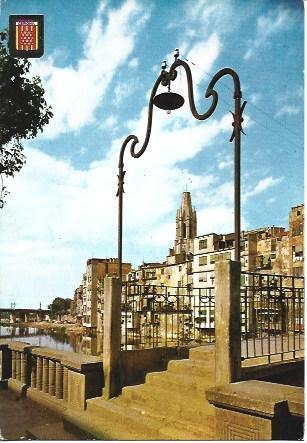 POSTAL A4321: Vista de la iglesia de Sant Felu en Girona