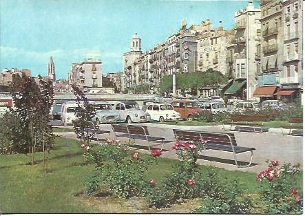 POSTAL A4299: Plaza de Catalunya de Girona