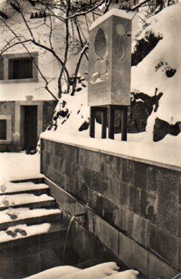POSTAL PV06634: Font Vella en invierno, San Hilario Sacalm
