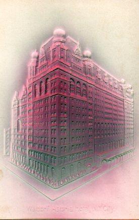 POSTAL PV06629: Waldorf Astoria. New York City. Postal con relieve
