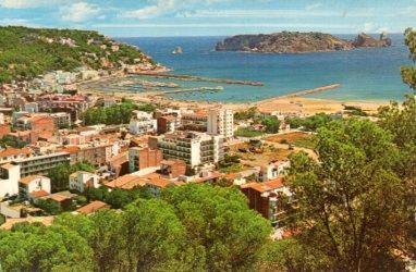 POSTAL PV06709: Vista aerea del puerto de La Escala