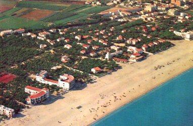 POSTAL PV06729: Playa de Aro vista aerea de la playa