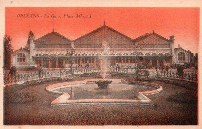 POSTAL PV06506: Orleans. La Gare, Place Albert I