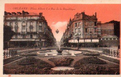 POSTAL PV06507: Orleans. Place Albert I et Rue de la Republique