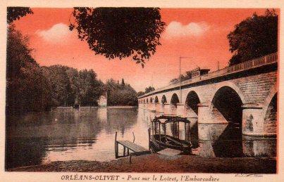 POSTAL PV06512: Orleans - Olivet, Pont sur le Loiret, l'Embarcadere