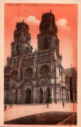 POSTAL PV06520: Orleans. La Cathedrale Ste. Croix gothique varie