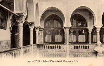 POSTAL PV06466: Alger. Palais d'Hiver - Galerie Mauresque
