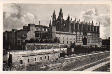 POSTAL PV06570: La Catedral y Almudaina de Palma de Mallorca