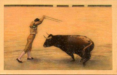 POSTAL PV06584: Toros. Suerte de banderillas