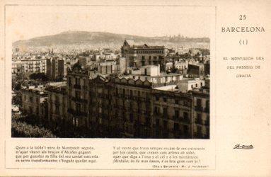 POSTAL PV06559: Vista Barcelona. Publicidad jarabe de fosfato Casadesus (ver descripcion)