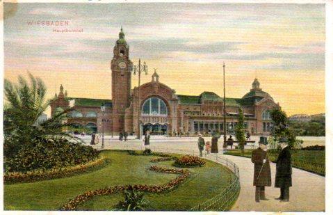 POSTAL PV06919: Wiesbaden. Hauptbahnhot