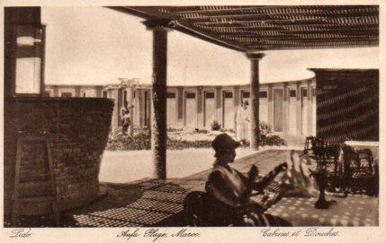 POSTAL PV06878: Anfa Plage, Maroc. Cabines et Douches