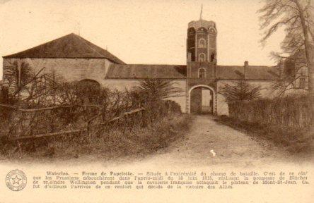 POSTAL PV06884: Waterloo. Ferme de Papelotte