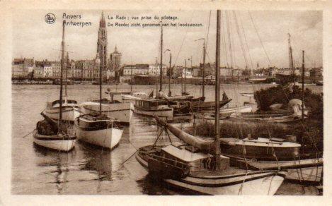 POSTAL PV06887: Anvers, La Rade vue prise du pilotage