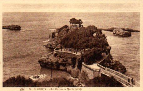 POSTAL PV06894: Biarritz, La Basta a Maree haute