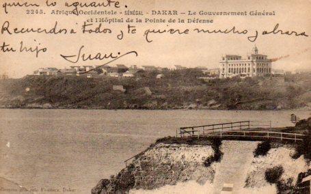 POSTAL PV07004: Dakar. Le Gouvernement General et l'Hopital de la Pointe de la Defense