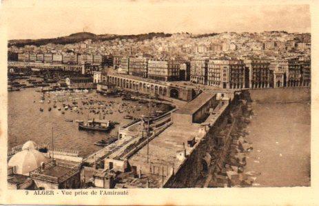 POSTAL PV07007: Alger. Vue prise de l'Amiraute