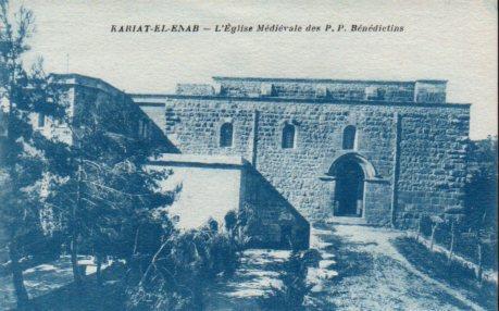 POSTAL PV06995: Kariat-el-Enab. L'Eglise Medievale des P. P.  Benedictins 