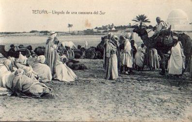 POSTAL PV06953: Tetuan, llegada de una caravana del Sur