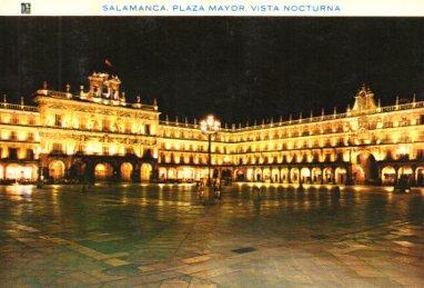 POSTAL PV06780: Plaza Mayor de Salamanca vista nocturna