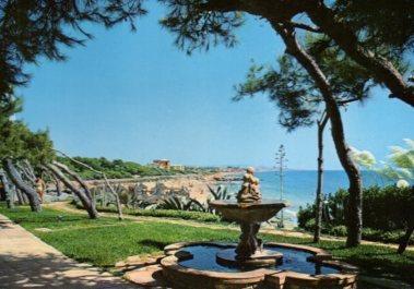 POSTAL PV06790: Roc de Sant Cayeta, jardines en Roda de Bara