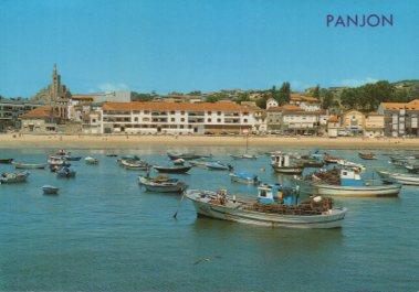 POSTAL PV06800: Barcas y playa de Panjon, Pontevedra