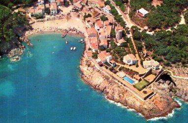 POSTAL PV06743: Playa de Sa Tuna en Bagur vista aerea