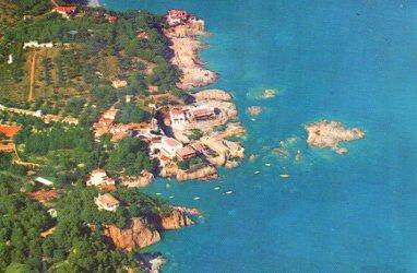POSTAL PV06744: Playa de Fornells en Bagur vista aerea