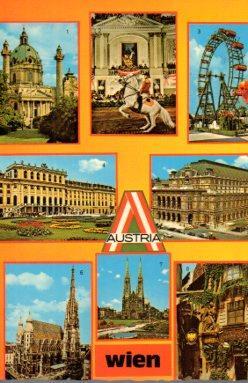 POSTAL PV06841: Vistas varias de Viena, Austris