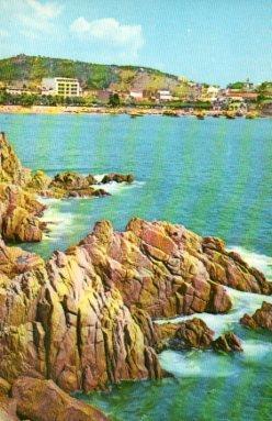 POSTAL PV06836: Rocas en la playa de San Feliu de Guixols