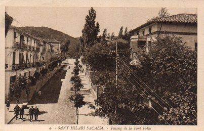 POSTAL PV06055: Passeig de la Font Vella, Sant Hilari Sacalm