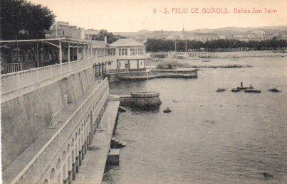 POSTAL PV06064: Vista Baños San Telm en S. Feliu de Guixols