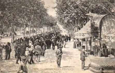 POSTAL PV06167: Rambla de San Francisco en Vilafranca del Panades