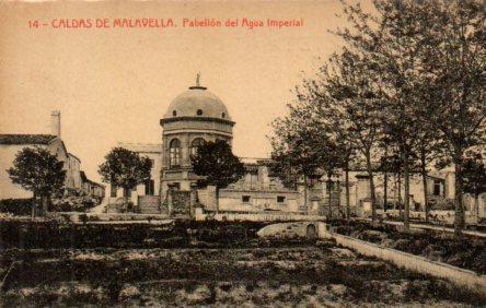 POSTAL PV06153: Vista del Pabellon del Agua Imperial en Caldas de Malavella