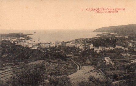 POSTAL PV06150: Vista Cadaques y huertos alrededor poblacion