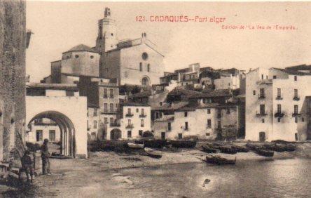 POSTAL PV06145: Vista ort Alger en Cadaques 