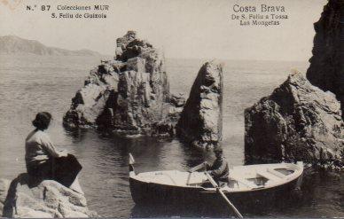 POSTAL PV05951: Vista de Las Mongetas de S. Feliu a Tossa de Mar. Colecciones Mur